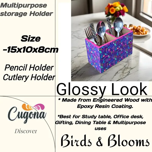 Wooden_Cutlery_Holder-_Multipurpose_Holder_2_Section_Engineered_Wood,_epoxy_resin_coated_Glossy_Finish_Spoon_Holder_-_pencil_holder_|_Rack_Stand_Organizer_Container_Storage_spoon_stand_(Blue_Floral)