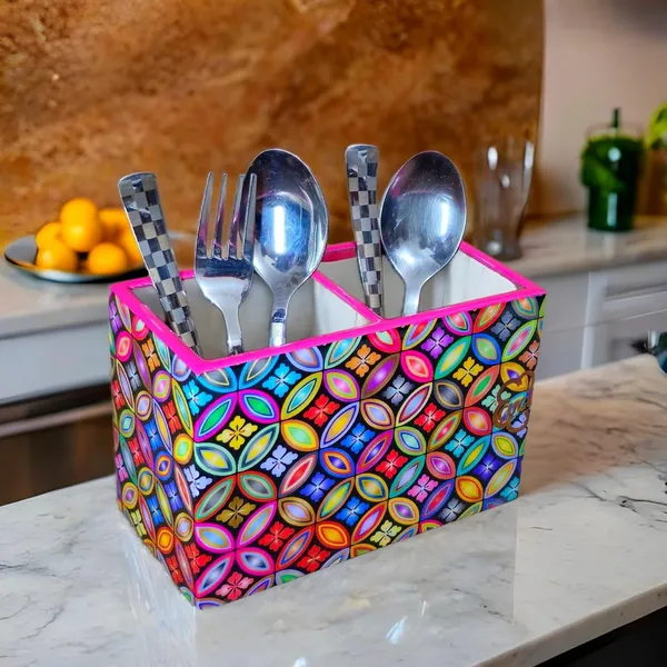 Wooden_Cutlery_Holder-_Multipurpose_Holder_2_Section_Engineered_Wood,_epoxy_resin_coated_Glossy_Finish_Spoon_Holder_-_pencil_holder_|_Rack_Stand_Organizer_Container_Storage_spoon_stand_(multicolor)