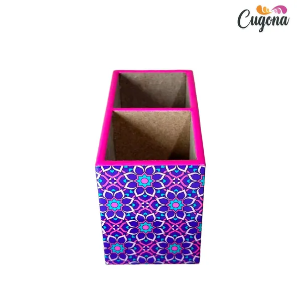 Wooden_Cutlery_Holder-_Multipurpose_Holder_2_Section_Engineered_Wood,_epoxy_resin_coated_Glossy_Finish_Spoon_Holder_-_pencil_holder_|_Rack_Stand_Organizer_Container_Storage_spoon_stand_(Pink)