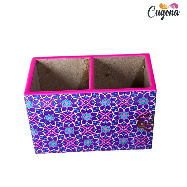 Wooden_Cutlery_Holder-_Multipurpose_Holder_2_Section_Engineered_Wood,_epoxy_resin_coated_Glossy_Finish_Spoon_Holder_-_pencil_holder_|_Rack_Stand_Organizer_Container_Storage_spoon_stand_(Pink)