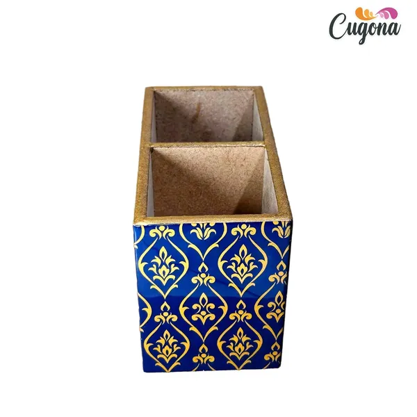 Wooden_Cutlery_Holder-_Multipurpose_Holder_2_Section_Engineered_Wood,_epoxy_resin_coated_Glossy_Finish_Spoon_Holder_-_pencil_holder_|_Rack_Stand_Organizer_Container_Storage_spoon_stand_(blue_moraccun)