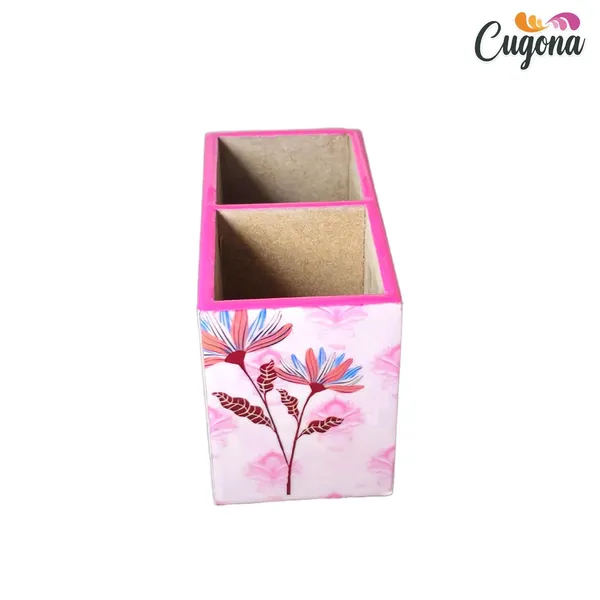 Wooden_Cutlery_Holder-_Multipurpose_Holder_2_Section_Engineered_Wood,_epoxy_resin_coated_Glossy_Finish_Spoon_Holder_-_pencil_holder_|_Rack_Stand_Organizer_Container_Storage_spoon_stand_(pinkfloral)