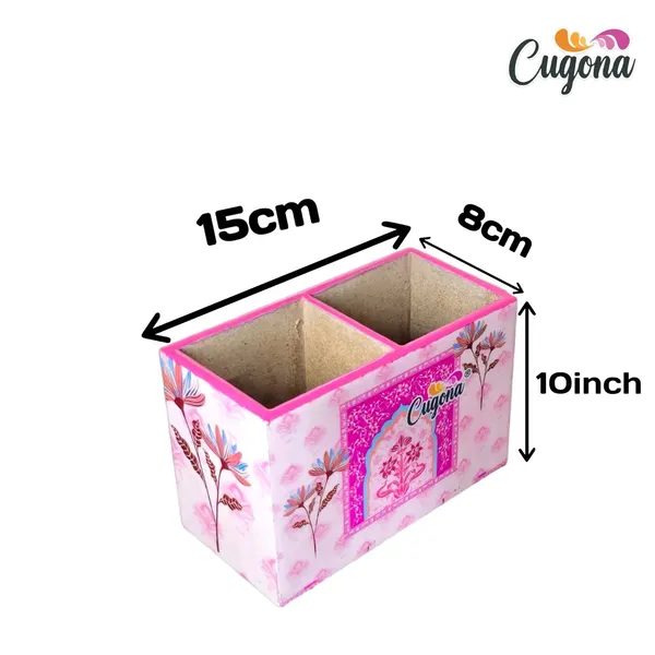 Wooden_Cutlery_Holder-_Multipurpose_Holder_2_Section_Engineered_Wood,_epoxy_resin_coated_Glossy_Finish_Spoon_Holder_-_pencil_holder_|_Rack_Stand_Organizer_Container_Storage_spoon_stand_(pinkfloral)