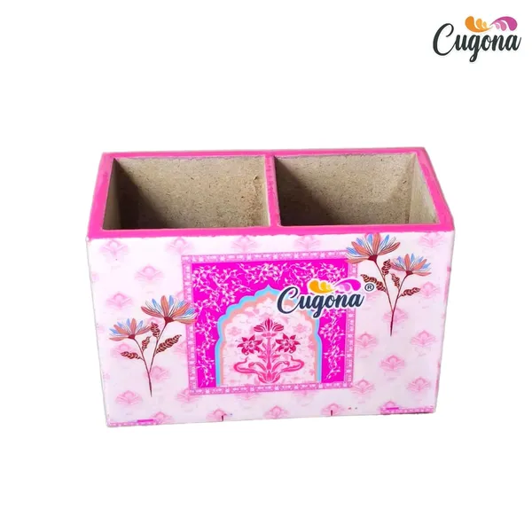 Wooden_Cutlery_Holder-_Multipurpose_Holder_2_Section_Engineered_Wood,_epoxy_resin_coated_Glossy_Finish_Spoon_Holder_-_pencil_holder_|_Rack_Stand_Organizer_Container_Storage_spoon_stand_(pinkfloral)