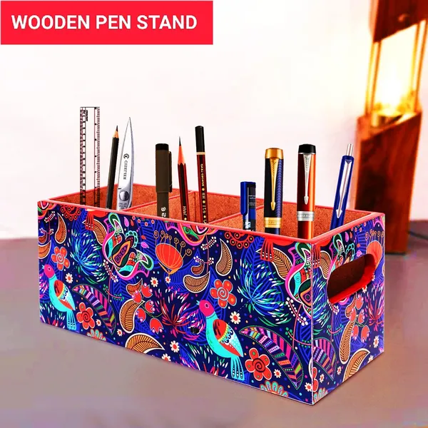 Wooden_Cutlery_Holder-_Multipurpose_Holder_3_comparment_Engineered_Wood,_epoxy_resin_coated_Glossy_Finish-_Spoon_Holder,_Pen_Stand_|_Wooden_Cutlery_Stand_for_Kitchen_(Red)