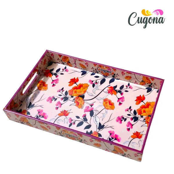 Wooden_Serving_Tray_with_Gold_Engraving_|_Set_of_3_|_Size_:_16_x_10_inch,_14_x_8_inch_&_12_x_6_inch_|_Enamel_Coated_Waterproof_|_Rectangular_|_Decorative_Trays_(creamflower)
