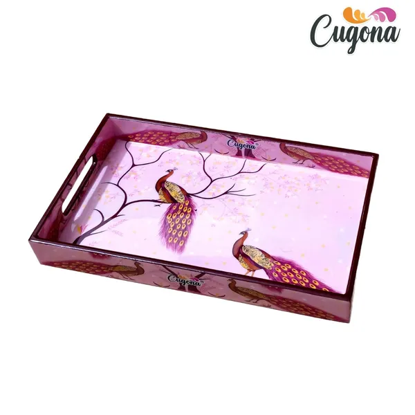 Wooden_Serving_Tray_with_Gold_Engraving_|_Set_of_3_|_Size_:_16_x_10_inch,_14_x_8_inch_&_12_x_6_inch_|_Enamel_Coated_Waterproof_|_Rectangular_|_Decorative_Trays_(pinkpeacock)