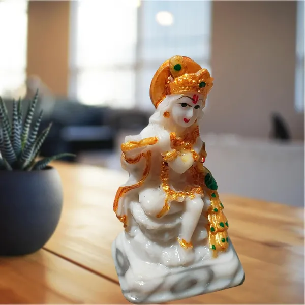 Krishna_Idol_for_Home_Pooja_-_3.5_Inch_Polyresin_Figurine_|_Lord_Krishna_murti_Idol_Marble_Statue_Idols_Gift_with_Flute_Bhagwan_Puja_Janmashtami_Krishna_Idol,_Krishna_with_Flute_murti