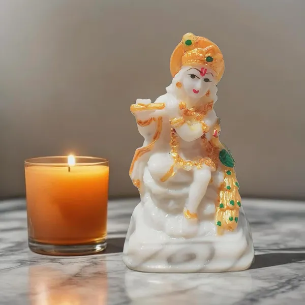 Krishna_Idol_for_Home_Pooja_-_3.5_Inch_Polyresin_Figurine_|_Lord_Krishna_murti_Idol_Marble_Statue_Idols_Gift_with_Flute_Bhagwan_Puja_Janmashtami_Krishna_Idol,_Krishna_with_Flute_murti