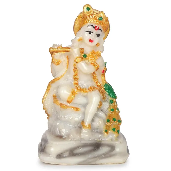 Krishna_Idol_for_Home_Pooja_-_3.5_Inch_Polyresin_Krishna_Figurine_Lord_Krishna_Marble_dust_Statue,_Kanha_ji_Murti_Playing_Flute_for_Temple_Pooja,Decor.