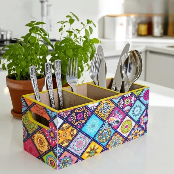Wooden_Cutlery_Holder-_Multipurpose_Holder_3_comparment_Engineered_Wood,_epoxy_resin_coated_Glossy_Finish-_Spoon_Holder,_Pen_Stand_|_Wooden_Cutlery_Stand_for_Kitchen_(yellow)
