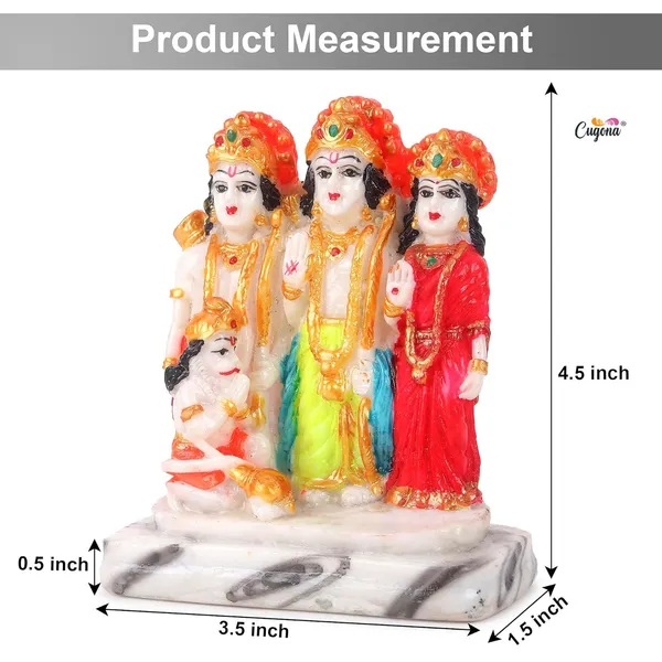 4.5-_Inch_Ram_Darbar_Murti_for_Home_Idol_Marble_dust_|_Multi-Colored_Finish,_Ideal_for_Pooja,_Home_Decor_|_Handcrafted_Ram_Darbar_Statue_Premium_Qualtity_ram_lakshman_sita_Hanuman_Idol.
