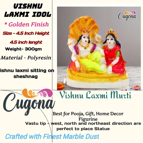4.5inch-_Vishnu_laxmi_Idol_-Polyresin_Statue_|_12_cm_Height_|_Vastu_&_Decorative_|_Idol_for_Home,_Office,_and_Festive_Decor_Vishnu_laxmi_murti_Sculpture_Marble._Vishnu_bagwan_laxmi_maa_murti