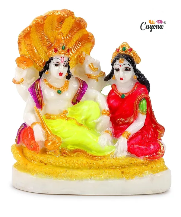 4.5inch-_Vishnu_laxmi_Idol_-Polyresin_Statue_|_12_cm_Height_|_Vastu_&_Decorative_|_Idol_for_Home,_Office,_and_Festive_Decor_Vishnu_laxmi_murti_Sculpture_Marble._Vishnu_bagwan_laxmi_maa_murti
