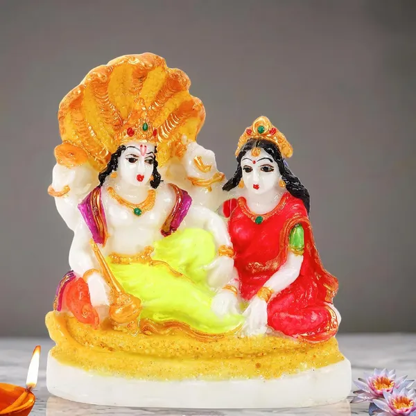4.5inch-_Vishnu_laxmi_Idol_-Polyresin_Statue_|_12_cm_Height_|_Vastu_&_Decorative_|_Idol_for_Home,_Office,_and_Festive_Decor_Vishnu_laxmi_murti_Sculpture_Marble._Vishnu_bagwan_laxmi_maa_murti
