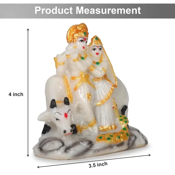 4inch-_Radha_Krishna_with_Cow_Murti_for_Home_Pooja_Multicolor_Figurine_for_Home_Décor,_Radha_Krishna_Idol_for_Gift-_Radha_Krishna_Statue_Marble_dust_Krishna_Statue_with_Cow