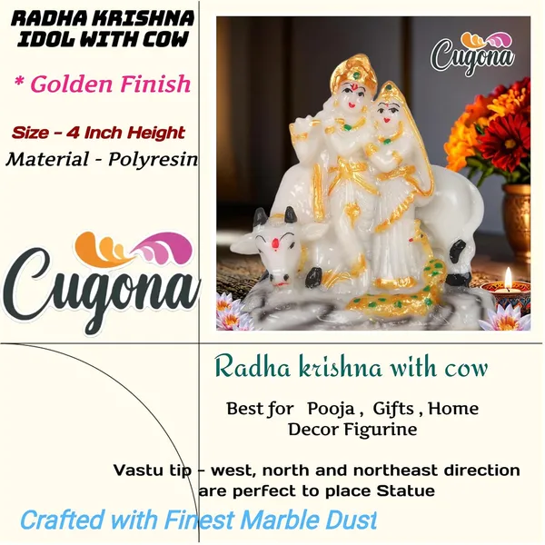 4inch-_Radha_Krishna_with_Cow_Murti_for_Home_Pooja_Multicolor_Figurine_for_Home_Décor,_Radha_Krishna_Idol_for_Gift-_Radha_Krishna_Statue_Marble_dust_Krishna_Statue_with_Cow