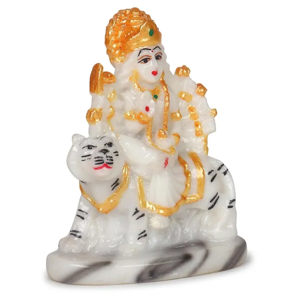 Resin_Maa_Durga_Sherawali_Murti_Statue_Sculpture_Idol_Pooja__4_Inch_Marble_Dust_Durga_Idol_|_Sherawali_MATA_Murti_for_Home_Temple,_Car_Dashboard_&_Gifting_Durga_ji_ki_murti._Durga_Statue.