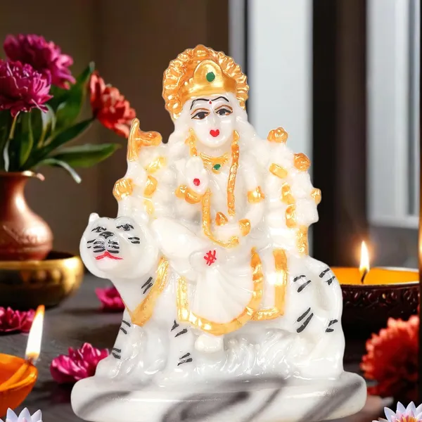 Resin_Maa_Durga_Sherawali_Murti_Statue_Sculpture_Idol_Pooja__4_Inch_Marble_Dust_Durga_Idol_|_Sherawali_MATA_Murti_for_Home_Temple,_Car_Dashboard_&_Gifting_Durga_ji_ki_murti._Durga_Statue.