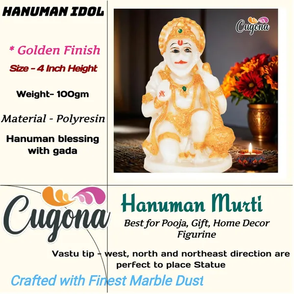 Hanuman_Idol_for_Home_Pooja_-_Marble_DUST|_Blessing_with_Gada_|_4Inch_Hanuman_Ji_Murti_for_Home,_Temple_&_Car_Decor_|_Bajrangbali_Sankat_Mochan_Statue_Hanuman_murti