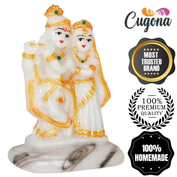 Radha_Krishna_Murti_for_Home_Pooja_4inch_Multicolor_Figurine_for_Home_Décor,_Radha_Krishna_Idol_for_Gift-_Radha_Krishna_Statue_Marble_dust_Krishna_Radha_ki_murti_radhe_krishn_Marble_Statue