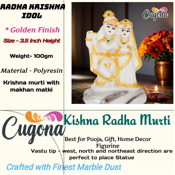 Radha_Krishna_Murti_for_Home_Pooja_4inch_Multicolor_Figurine_for_Home_Décor,_Radha_Krishna_Idol_for_Gift-_Radha_Krishna_Statue_Marble_dust_Krishna_Radha_ki_murti_radhe_krishn_Marble_Statue