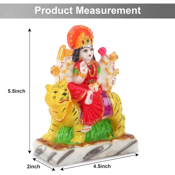 Durga_MATA_murti_Idol_for_Pooja_Room,_Goddess_Durga_Idol_5.5_Inch_Polyresin_vaishno_MATA_Statue_for_Home_Pooja_Decor_duga_Idol_Marble_dust_sherawali_murti_Durga_Statue