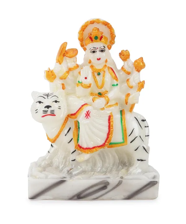 Durga_MATA_murti_Idol_for_Pooja_Room,_Goddess_Durga_Idol|_Durga_maa_murti_-_5.5_Inch_Polyresin_Sherawali_MATA_Statue_for_Home_Decor_duga_Idol_Marble_dust