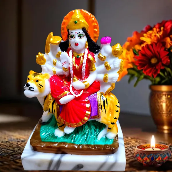 Durga_MATA_murti_Idol_for_Pooja_Room,_Goddess_Durga_Idol_Durga_maa_murti_-_5_Inch_Polyresin_Sherawali_MATA_Statue_for_Home_Decor_duga_Idol_Marble_dust