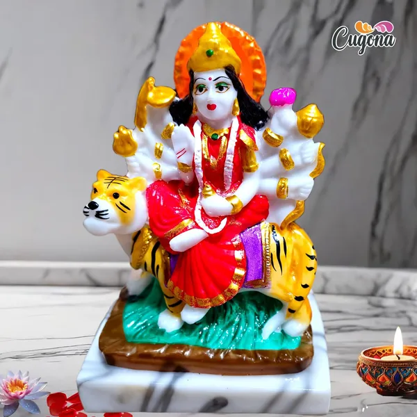 Durga_MATA_murti_Idol_for_Pooja_Room,_Goddess_Durga_Idol_Durga_maa_murti_-_5_Inch_Polyresin_Sherawali_MATA_Statue_for_Home_Decor_duga_Idol_Marble_dust