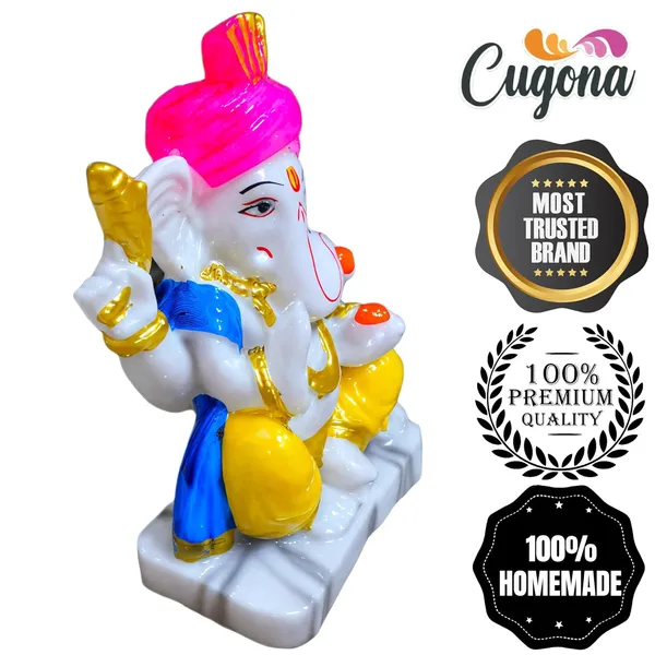 Ganesh_Idol_for_Home_5-inch_Polyresin_Ganesha_Murti_for_Pooja,_Ganesh_Idol_Marble_dust__White_&_Golden_Ganpati_Statue,_Ganesh_Ji_murti_for_Good_Fortune