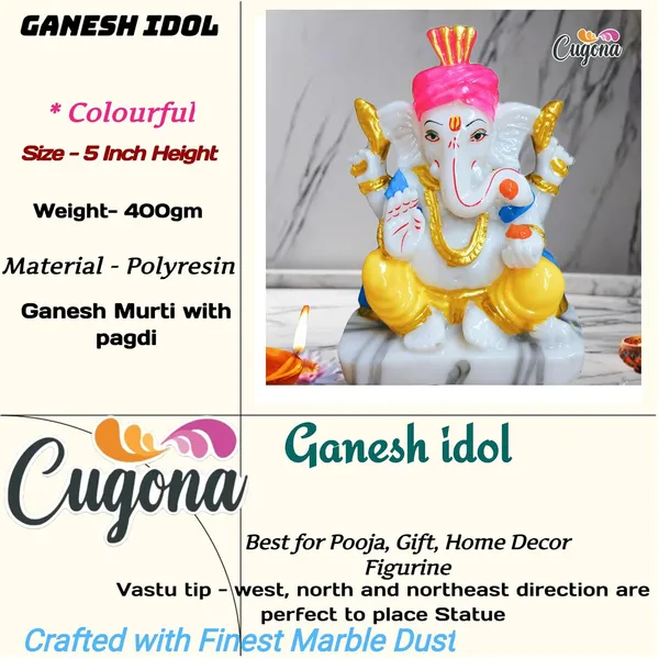 Ganesh_Idol_for_Home_5-inch_Polyresin_Ganesha_Murti_for_Pooja,_Ganesh_Idol_Marble_dust__White_&_Golden_Ganpati_Statue,_Ganesh_Ji_murti_for_Good_Fortune