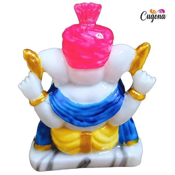 Ganesh_Idol_for_Home_5-inch_Polyresin_Ganesha_Murti_for_Pooja,_Ganesh_Idol_Marble_dust__White_&_Golden_Ganpati_Statue,_Ganesh_Ji_murti_for_Good_Fortune
