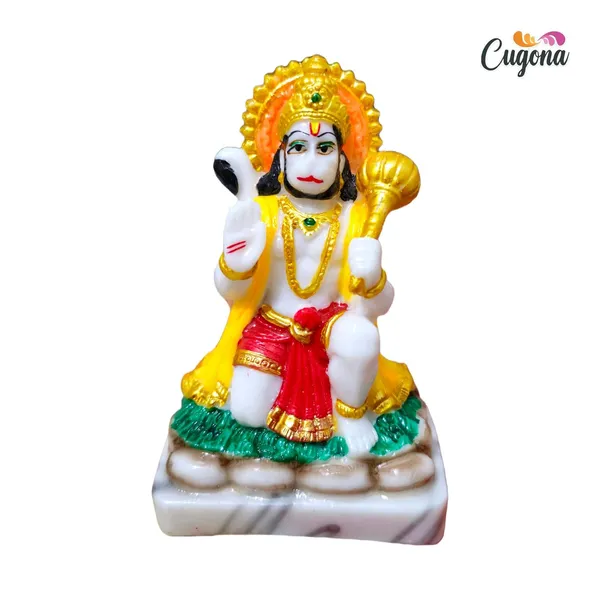Hanuman_Idol_for_Home_|_Blessing_with_Gada_|_5_Inch_Hanuman_Ji_Murti_for_Home_Pooja,_Temple_&_Car_|_Bajrangbali_Sankat_Mochan_Statue_Hanuman_murti_Marble_dust