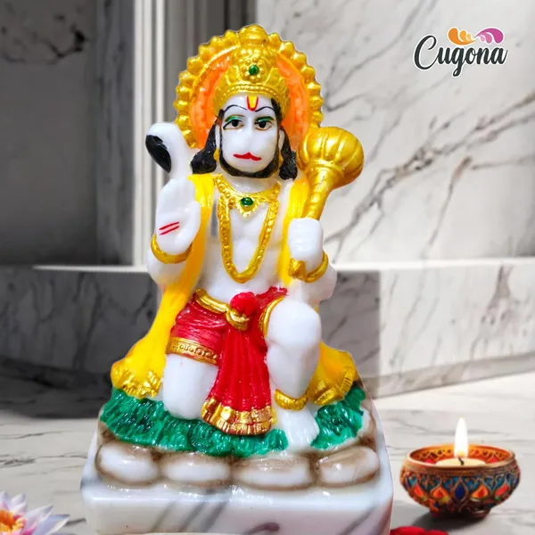 Hanuman_Idol_for_Home_|_Blessing_with_Gada_|_5_Inch_Hanuman_Ji_Murti_for_Home_Pooja,_Temple_&_Car_|_Bajrangbali_Sankat_Mochan_Statue_Hanuman_murti_Marble_dust