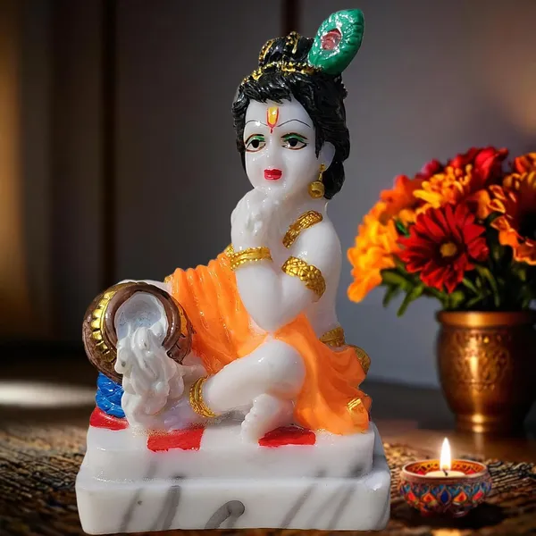 Krishna_Idol_for_Home_-_5_Inch_Polyresin_Makhan_Chor_Figurine_|_Bal_Krishna_Murti_for_Home_Temple,_Pooja_Room_&_Décor