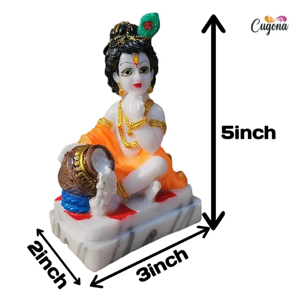 Krishna_Idol_for_Home_-_5_Inch_Polyresin_Makhan_Chor_Figurine_|_Bal_Krishna_Murti_for_Home_Temple,_Pooja_Room_&_Décor