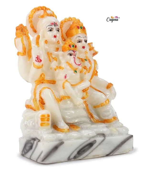 Shiv_Parivar_Idol_Home_Pooja_-_6_Inch_Marble_Polyresin_|_Lord_Shiva,_Parvati,_Ganesha_murti,_Decor,_and_Gifting_Shiv_Parivar_Murti,_Home_Pooja,_Shiv_parivar_Statue_-Office_Decor_Statue