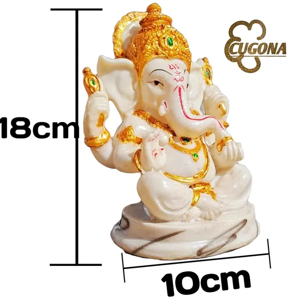 Marble_Dust_Ganesh_Idol_|_Vinayaka_Statue_|_Ganpati_Murti_|_Ganesha_Idol_for_Home_Decor_|Ganesh_Idol_for_Diwali_-_White_7_inch_Ganpati_Idol_Ganesh_ji_murti_|_Ganesha_Idol_for_Home_Decor