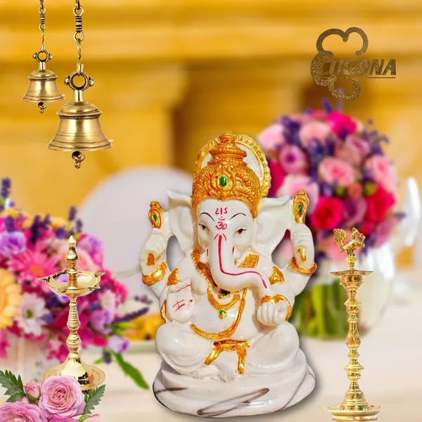 Marble_Dust_Ganesh_Idol_|_Vinayaka_Statue_|_Ganpati_Murti_|_Ganesha_Idol_for_Home_Decor_|Ganesh_Idol_for_Diwali_-_White_7_inch_Ganpati_Idol_Ganesh_ji_murti_|_Ganesha_Idol_for_Home_Decor