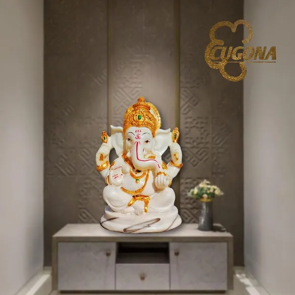 Marble_Dust_Ganesh_Idol_|_Vinayaka_Statue_|_Ganpati_Murti_|_Ganesha_Idol_for_Home_Decor_|Ganesh_Idol_for_Diwali_-_White_7_inch_Ganpati_Idol_Ganesh_ji_murti_|_Ganesha_Idol_for_Home_Decor