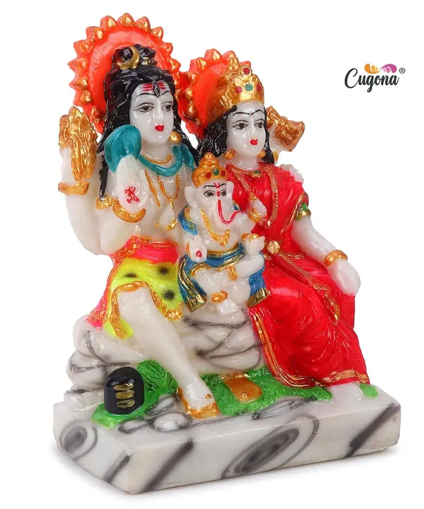 Shiv_Parivar_Idol_Home_Pooja_-_7_Inch_Marble_Polyresin_|_Lord_Shiva,_Parvati,_Ganesha_&_Kartikeya_Murti,_Decor,_and_Gifting_Shiv_Parivar_Murti,_Home_Pooja,_shiv_parivar_statue-_office_Decor_Statue
