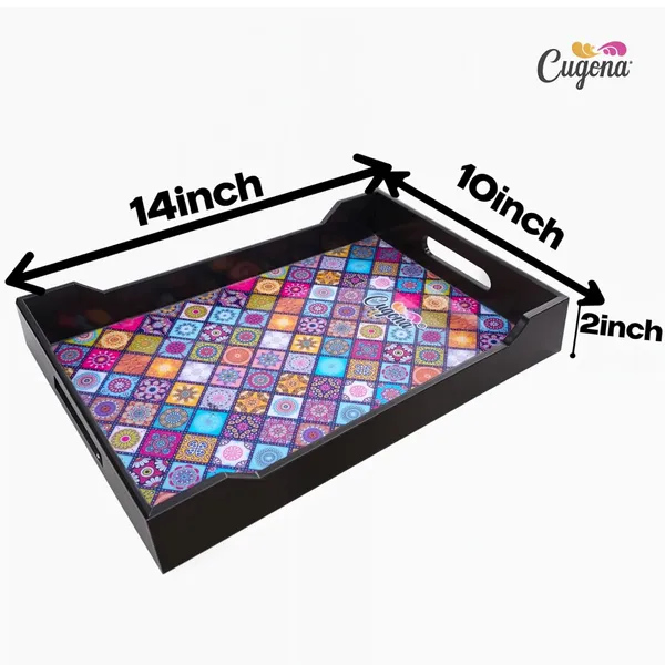 Glossy_Wooden_Serving_Tray_with_Epoxy_Resin_Coating,_14x10x2_Inches,_Engineered_Wood,_Enamel_Deco-Painted_Sides__Multipurpose_Tray_for_Serving,_Decoration,_Kitchen_Organizer