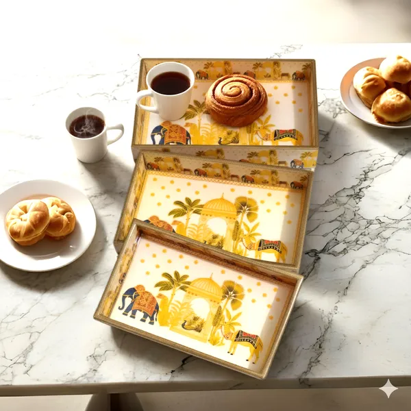 Tray_Set_for_Serving_-_Set_of_3,_12x8,_11x7,_10x6_Inches_Wooden_Tray_for_Kitchen_Organizer_-_Enamel_Coated_Rectangle_|_Serving_Tray_Set_of_3_-_Wooden_Tray_for_Serving_(Royal_Elephant)