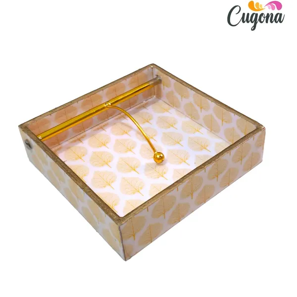 Wooden_Napkin_Holder_for_Dining_Table__19x19x5_Inch_Square_Tissue_Holder_with_Epoxy_Resin_Coating,_Glossy_Finish__Decorative_Tissue_Stand_for_Kitchen,_Dining,_and_Serving_(Napgoldenleaf)
