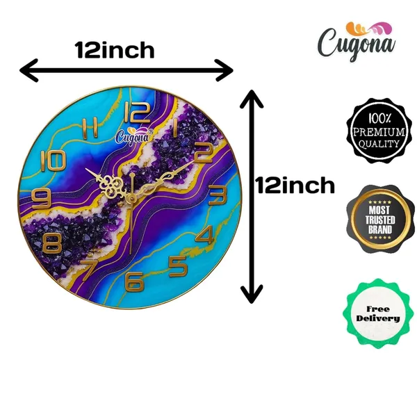 Premium_resin_Wall_Clock_for_home_12_inch_,_Silent_Sweep_Movement,_Crystal_Stones,_Golden_Border,_Modern_crstyal_Ocean_Wave_Design_big_wall_clock_for_living_room_hotel_Resin_clock_for_living_room
