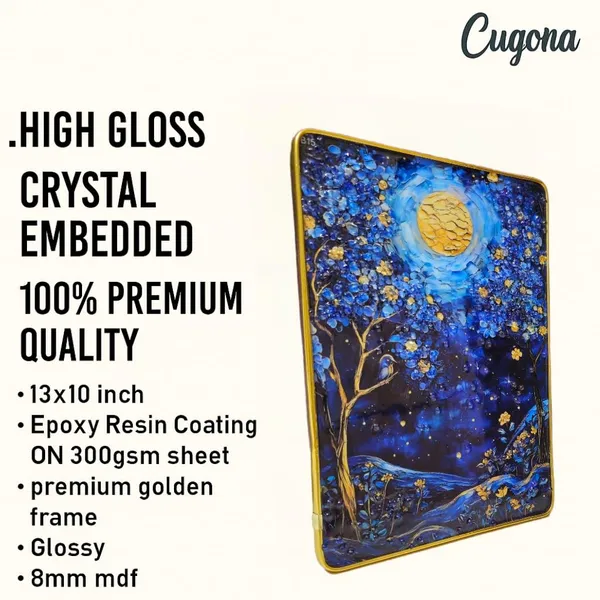 Blue_Moonlight_Wall_photo_frame_crystal_13x10_inch_with_golden_border-_Luxury_Resin_Tree_Wall_Decor_Wall_Decor_photo_Frame_-_wall_decor_Photo_frames_modern_art_for_living_room_-_epoxy_resin_Coated_|_wall_Decor_big_size_painting_for_Wall_decoration