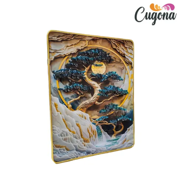 3D_Golden_Moon_Tree_Wall_Painting_Wall_photo_frame_crystal_13x10_inch_with_golden_border-_Luxury_Resin_Wall_Decor_-_wall_decor_Photo_frames