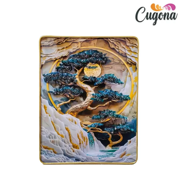 3D_Golden_Moon_Tree_Wall_Painting_Wall_photo_frame_crystal_13x10_inch_with_golden_border-_Luxury_Resin_Wall_Decor_-_wall_decor_Photo_frames