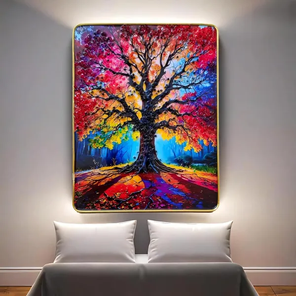 Colour_full_tree_wall_photo_frame_crystal_13x10_inch_with_golden_border-_Luxury_epoxy_resin_Coated_|_Tree_Wall_Decor_photo_Frame_-_modern_art_for_living_room_|_big_size_painting_for_Wall_decoration_|_scenery_tree_for_home_Wall_Decor